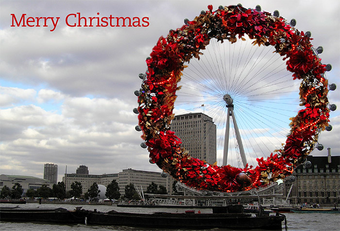 London Eye as a wreath